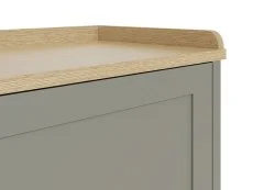 GFW GFW Lancaster Grey and Oak 2 Door Shoe Bench