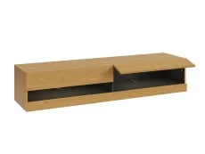 GFW GFW Leon 150cm Oak and Anthracite TV Cabinet With LED Lighting