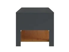 GFW GFW Leon Anthracite and Oak Coffee Table With LED Lighting