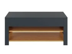 GFW GFW Leon Anthracite and Oak Coffee Table With LED Lighting