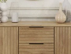 GFW GFW Nervata Oak 2 Door 3 Drawer Sideboard