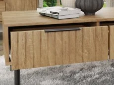 GFW GFW Nervata Oak 2 Drawer Coffee Table