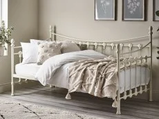 Julian Bowen Julian Bowen Versailles Ivory Metal Day Bed