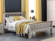 Julian Bowen Julian Bowen Richmond 4ft6 Double Grey Wooden Bed Frame