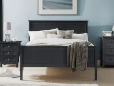 Julian Bowen Julian Bowen Maine 4ft6 Double Anthracite Wooden Bed Frame