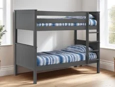 Julian Bowen Julian Bowen Maine 3ft Single Anthracite Wooden Bunk Bed Frame