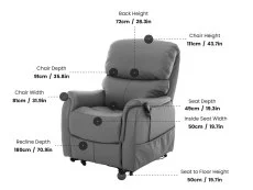 ASC ASC Newton Dual Motor Leather Riser Recliner Chair