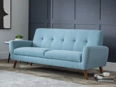 Julian Bowen Julian Bowen Monza Blue Linen 3 Seater Sofa