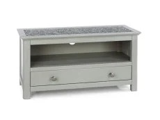 Core Products Core Perth Grey Painted with Grey Stone Inset 1 Drawer TV Unit