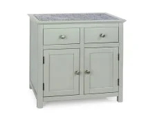 Core Products Core Perth Grey Painted with Grey Stone Inset 2 Door 2 Drawer Sideboard