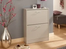 GFW GFW Stirling Grey 2 Tier Shoe Cabinet