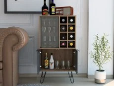 Core Products Core Vegas Oak and Grey 2 Door Wine Cabinet