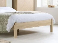 Birlea Furniture & Beds Birlea Herringford 5ft King Size Light Oak Wooden Bed Frame