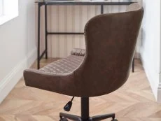 Julian Bowen Julian Bowen Luxe Brown Faux Leather Office Chair