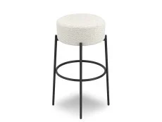 LPD LPD Anais Ivory Boucle Fabric Bar Stool