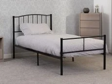 Seconique Seconique Newton 3ft Single Black Metal Bed Frame