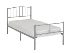 Seconique Seconique Newton 3ft Single Silver Metal Bed Frame