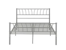 Seconique Seconique Harlow 4ft6 Double Silver Metal Bed Frame