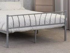 Seconique Seconique Harlow 4ft6 Double Silver Metal Bed Frame