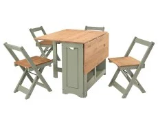 Seconique Seconique Santos Butterfly Green and Pine Dining Table and 4 Chairs