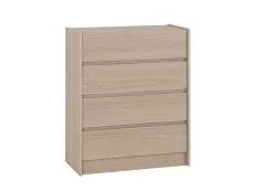 Seconique Seconique Paris Smoked Ash 4 Drawer Chest of Drawers