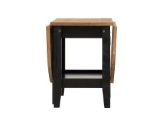 Seconique Seconique Santos Black and Pine Drop Leaf Coffee Table