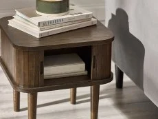 Julian Bowen Arya Dark Oak Storage Lamp Table