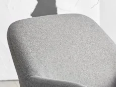 Julian Bowen Julian Bowen Davos Grey Fabric Accent Chair