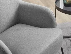 Julian Bowen Julian Bowen Davos Grey Fabric Accent Chair