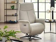 Julian Bowen Julian Bowen Sofia Grey Faux Leather Recliner Chair