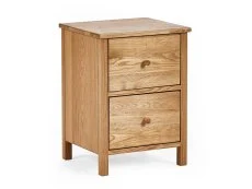 Julian Bowen Coxmoor Oak 2 Drawer Bedside Table