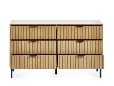 Julian Bowen Julian Bowen Sia Oak 6 Drawer Chest of Drawers