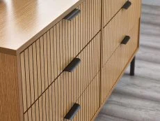 Julian Bowen Sia Oak 6 Drawer Chest of Drawers