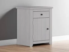 LPD LPD Havana Grey 1 Drawer Small Bedside Table