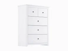 LPD Havana White 3+2 Drawer Chest of Drawers