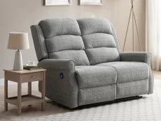 Kyoto Kyoto Baxter Grey Chenille 2 Seater Recliner Sofa