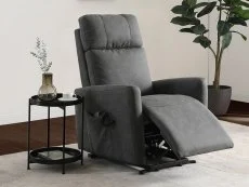 Kyoto Kyoto Parker Dual Motor Grey Faux Leather Riser Recliner Chair