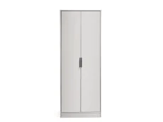 Julian Bowen Alba Silk Grey 2 Door Wardrobe