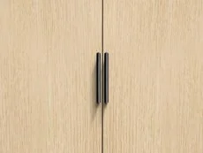 Julian Bowen Julian Bowen Alba White and Oak 2 Door Wardrobe