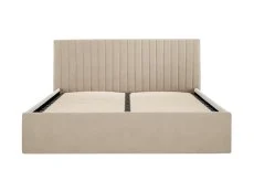 LPD LPD Berlin 4ft6 Double Beige Velvet Fabric Ottoman Bed Frame