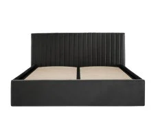 LPD LPD Berlin 5ft King Size Black Velvet Fabric Ottoman Bed Frame