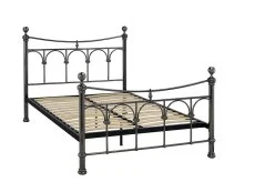 Limelight  Clearance - Limelight Gamma 5ft King Size Antique Nickel Metal Bed Frame