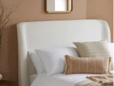 Birlea Furniture & Beds Birlea Lanis 4ft6 Double Cream Fabric Ottoman Bed Frame
