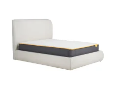 Birlea Furniture & Beds Birlea Lanis 4ft6 Double Cream Fabric Ottoman Bed Frame