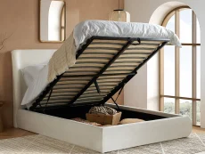 Birlea Furniture & Beds Birlea Lanis 4ft6 Double Cream Fabric Ottoman Bed Frame