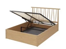 GFW GFW Fusum 5ft King Size Oak Spindle Ottoman Bed Frame