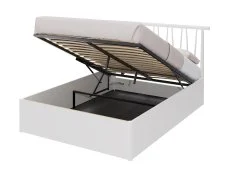 GFW GFW Fusum 5ft King Size White Spindle Ottoman Bed Frame
