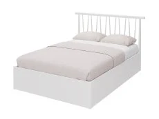 GFW GFW Fusum 5ft King Size White Spindle Ottoman Bed Frame