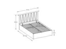 GFW GFW Fusum 5ft King Size White Spindle Ottoman Bed Frame
