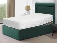 Willow & Eve Clearance - Willow & Eve Aloe Vera Pocket 1000 Electric Adjustable 4ft6 Double Bed 4 Drawer With Ariana Strutted Headboard in Venice New Teal